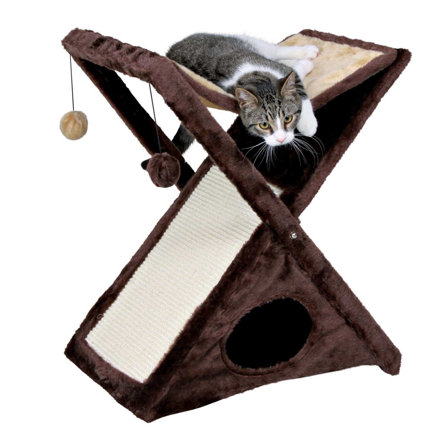 Trixie Miguel Cat Scratching Tower in Beige & Brown Petco