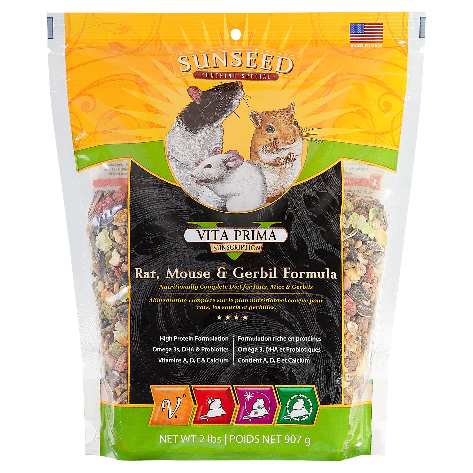 Sun Seed Vita Prima Sunscription Rat, Mouse & Gerbil Food Petco