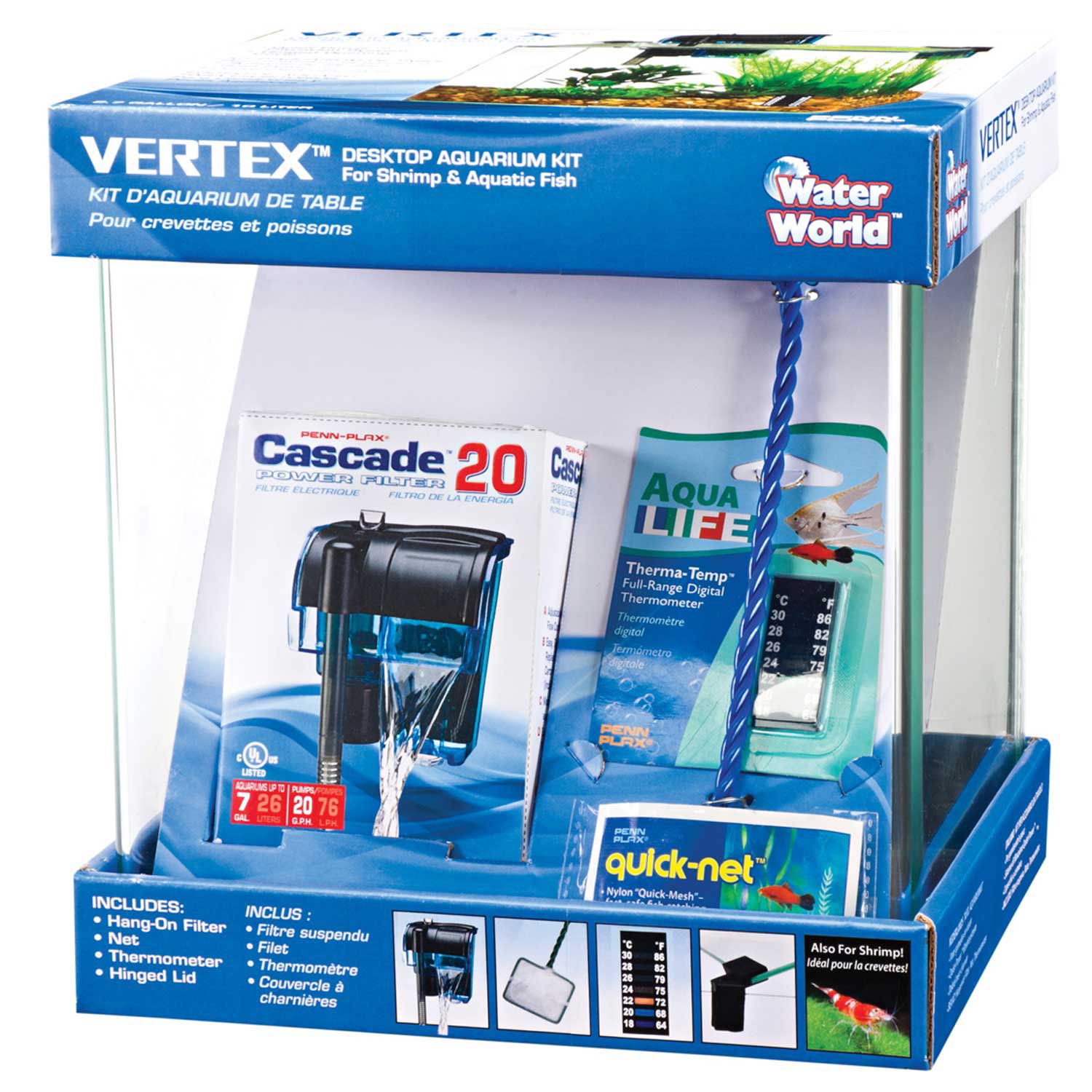 Penn Plax Vertex Desktop Aquarium Kit Petco