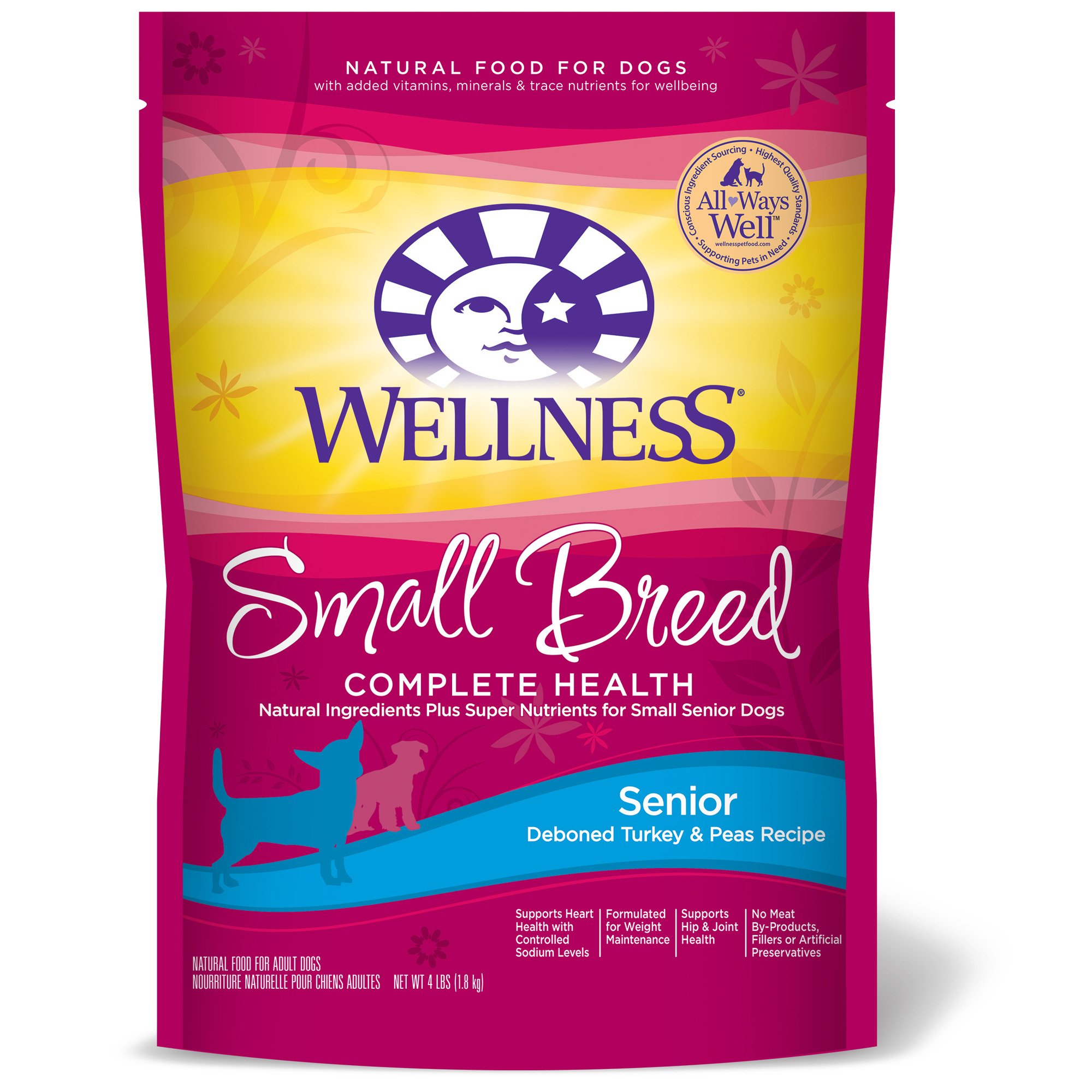 Wellness Small Breed Complete Health Turkey & Peas Senior Dog Food Petco
