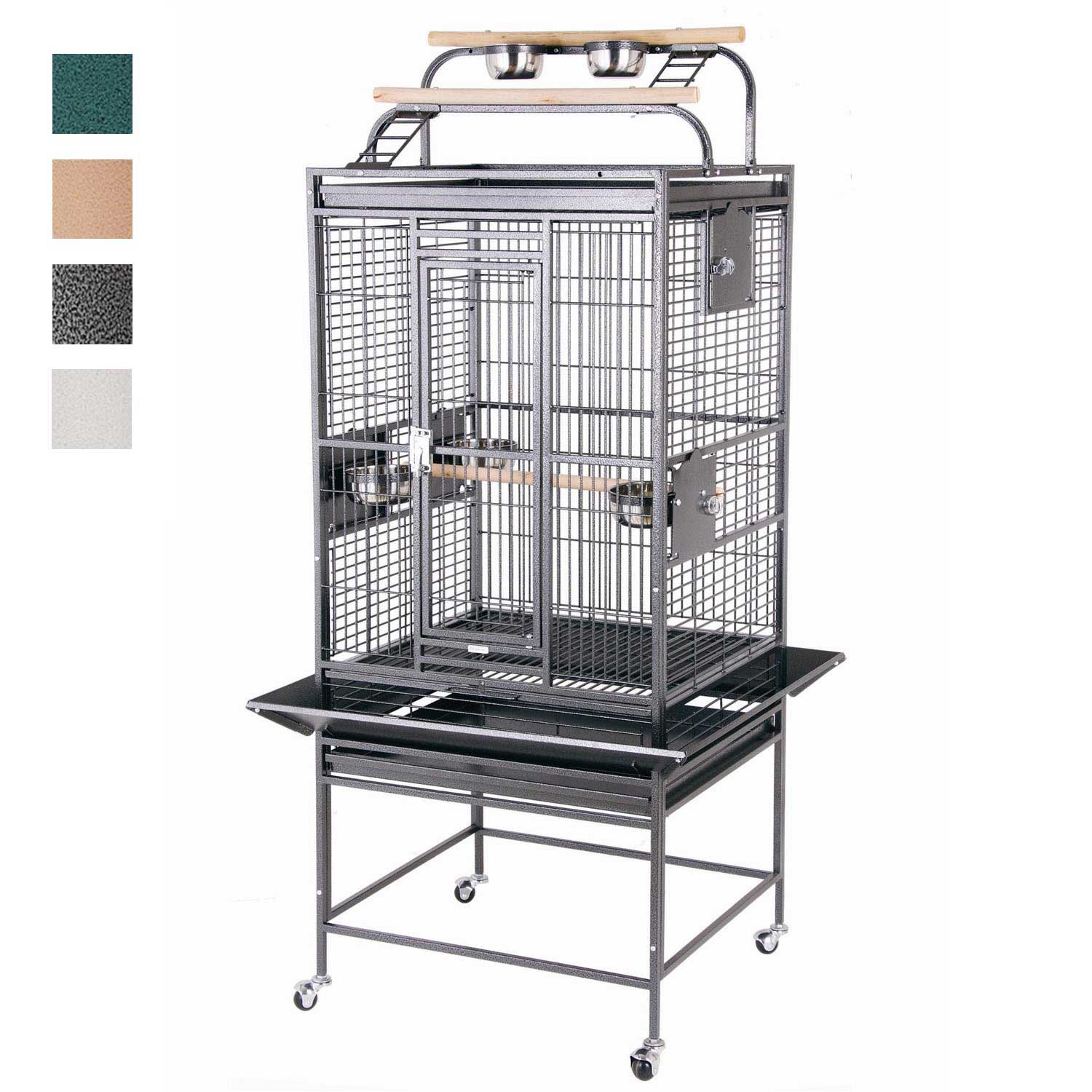 UPC 094922279835 HQ Beige Double Play Top Bird Cage, 24" L X 22" W X