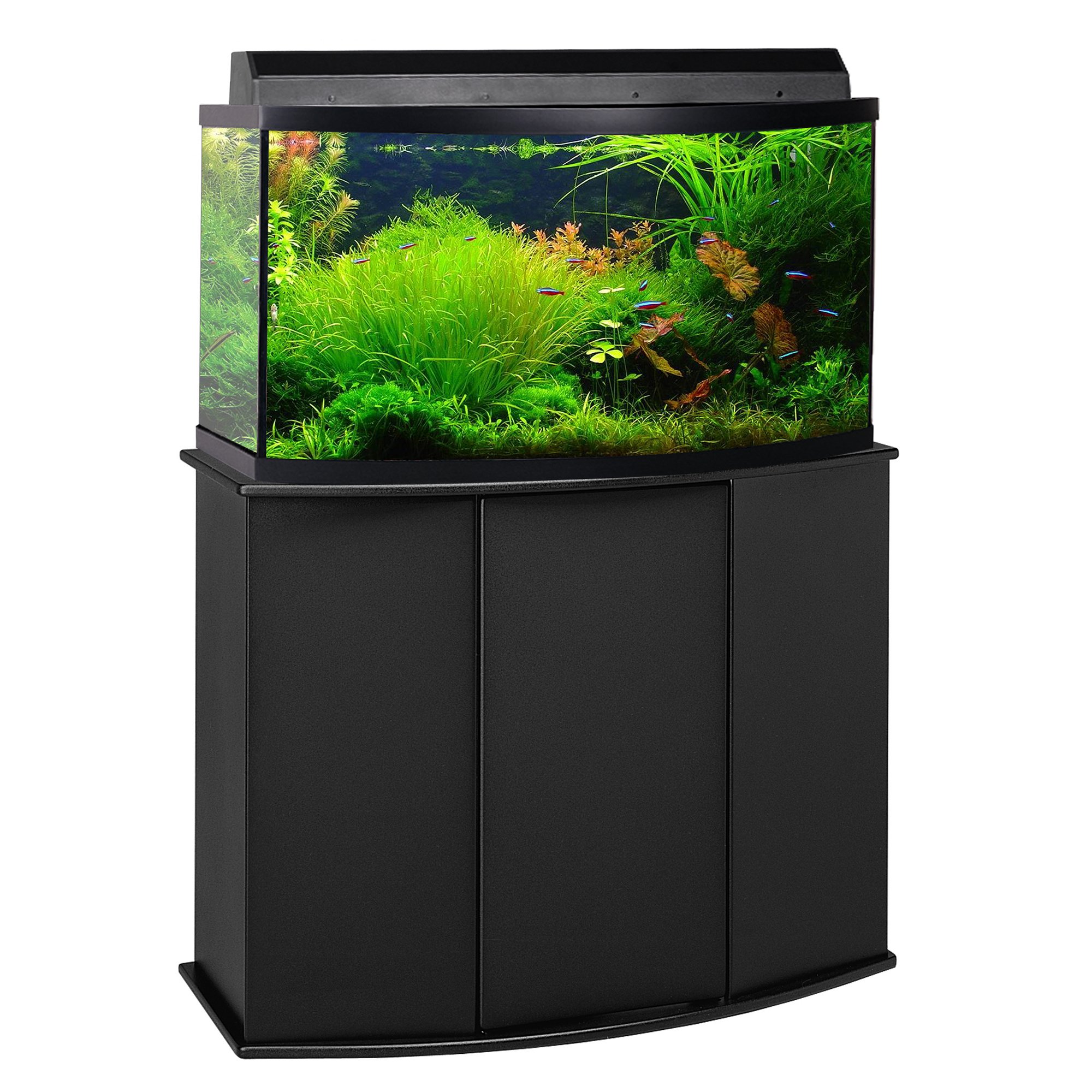 Aquatic Fundamentals 46 Gallon Bowfront Aquarium Stand Petco