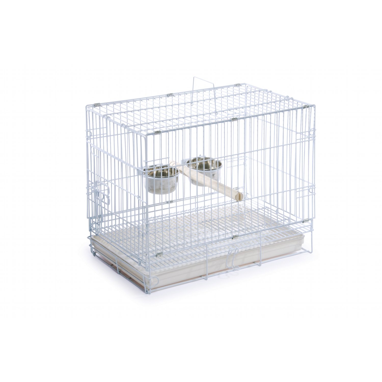 Prevue Hendryx White Travel Bird Cage Petco