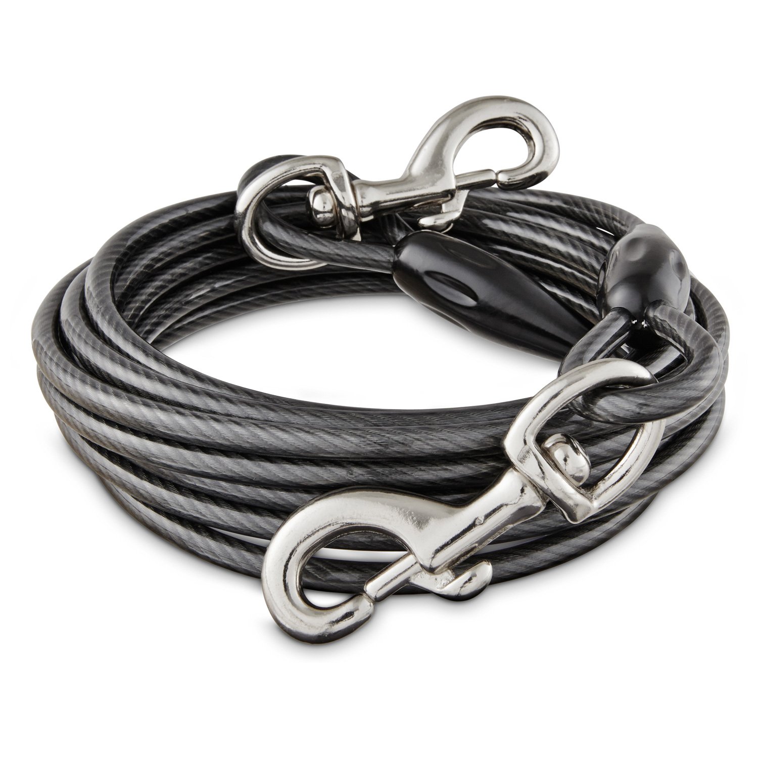 You & Me Black XXLarge Free to Flex Dog TieOut Cable Petco