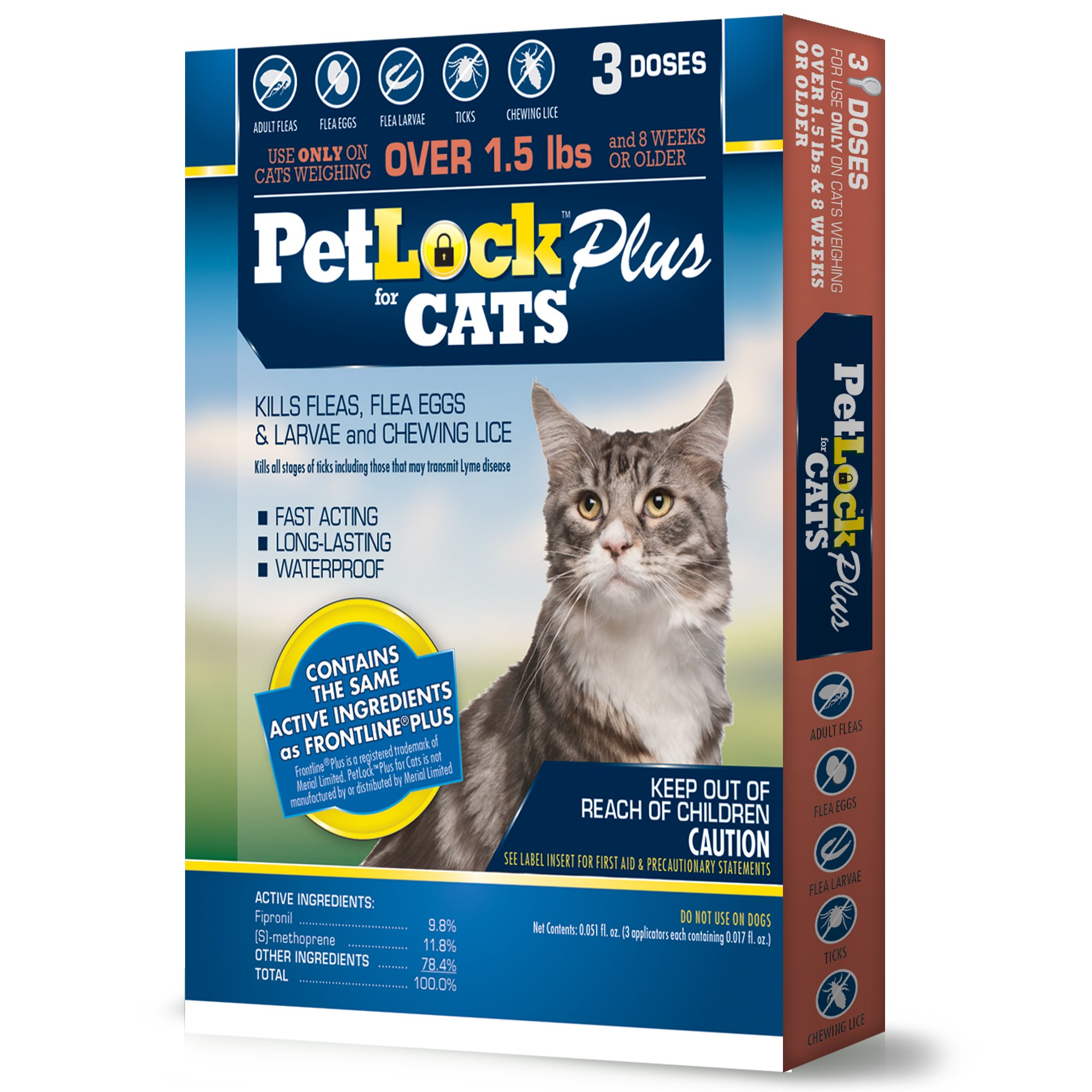 PetLock Plus Cat Flea Treatment, For cats 8 weeks or older eBay