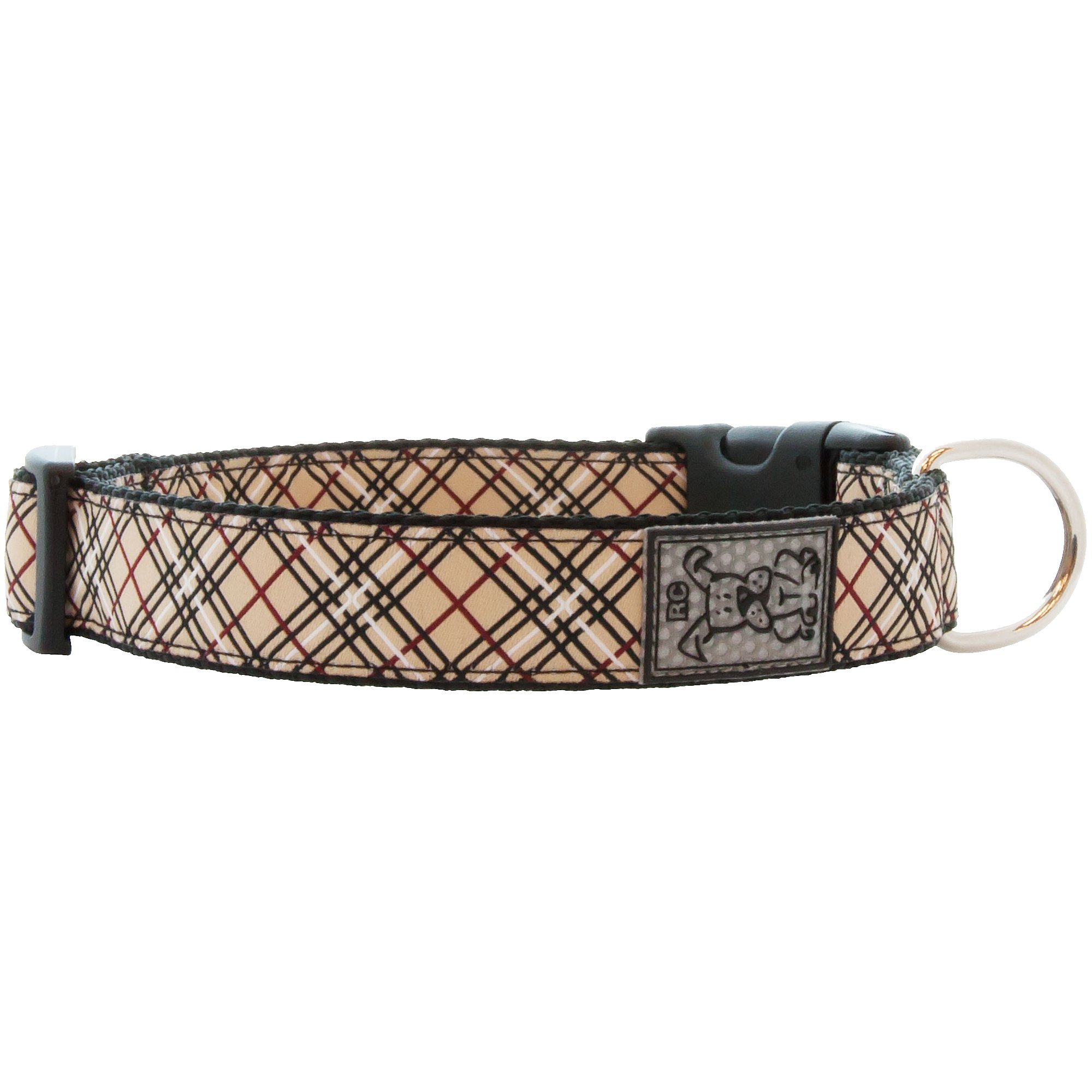 RC Pet Products Tan Tartan Dog Collar Petco