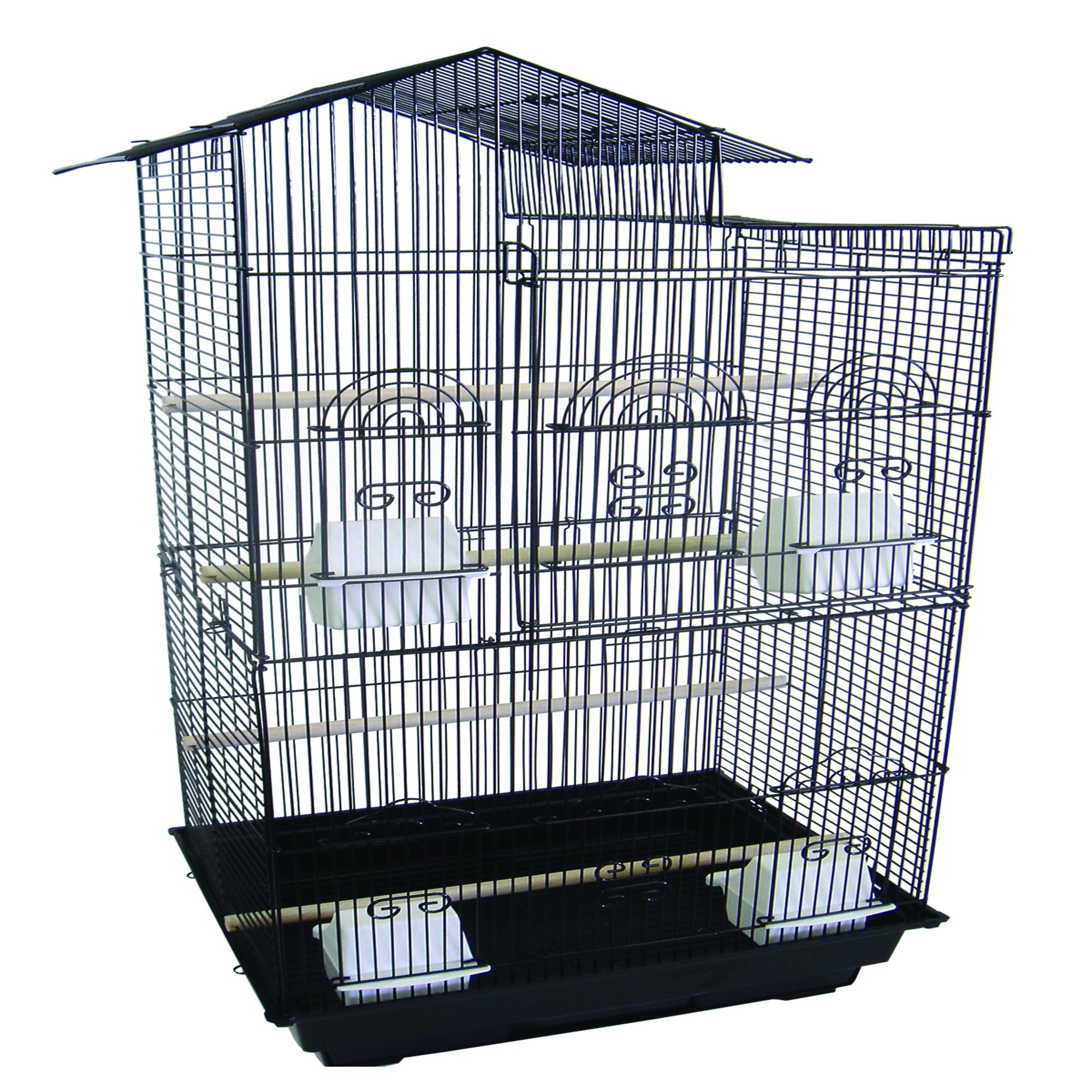 YML Tall Villa Black Top Bird Cage Petco