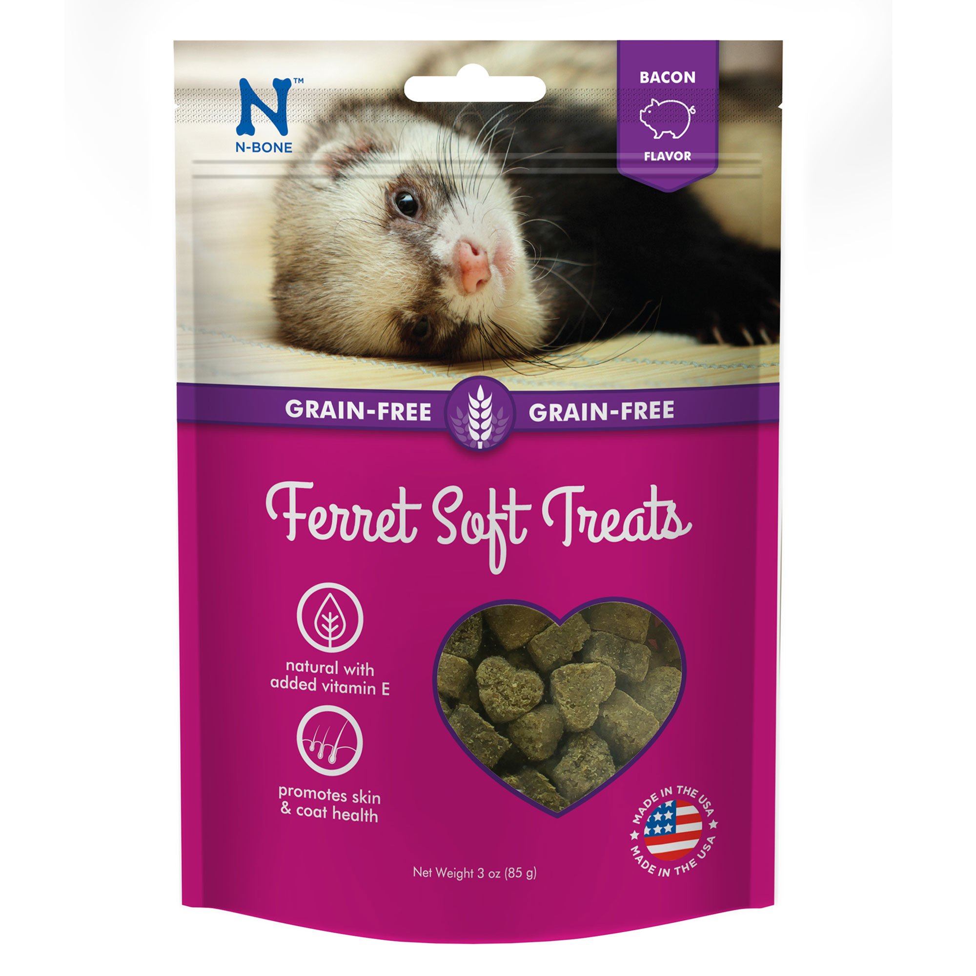 NBone Grain Free Bacon Soft Ferret Treats Petco