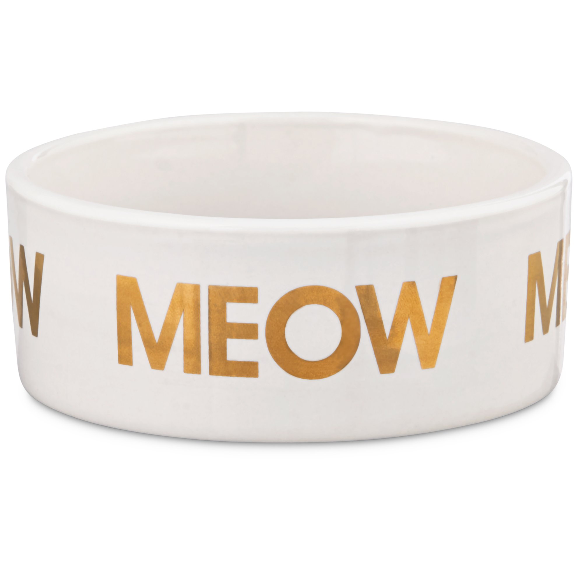 Harmony Meow Ceramic Cat Bowl Petco