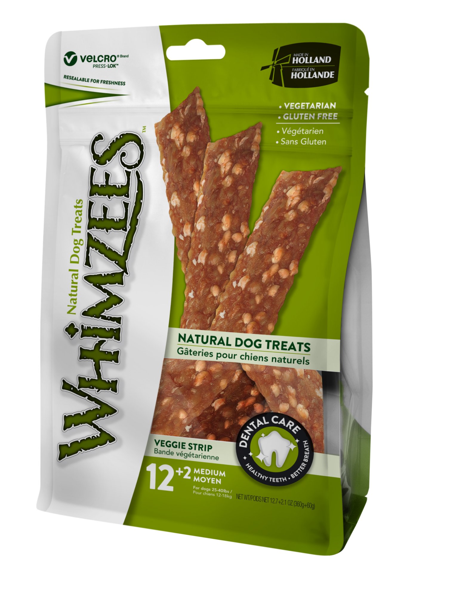 Whimzees Medium Veggie Strips Dog Treats Petco