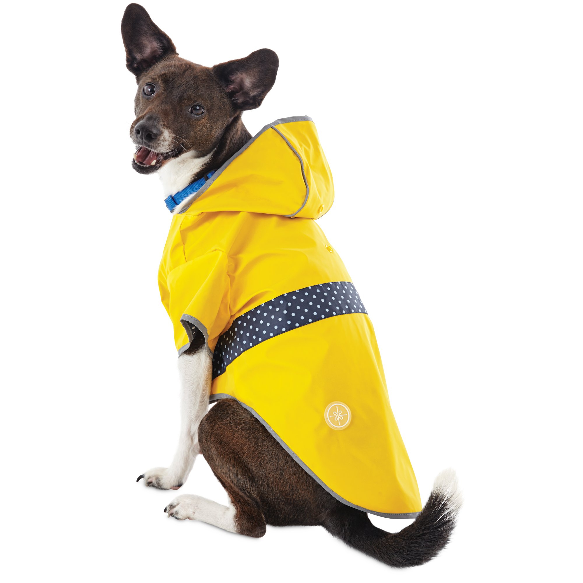 Good2Go Reversible Dog Raincoat in Yellow Petco