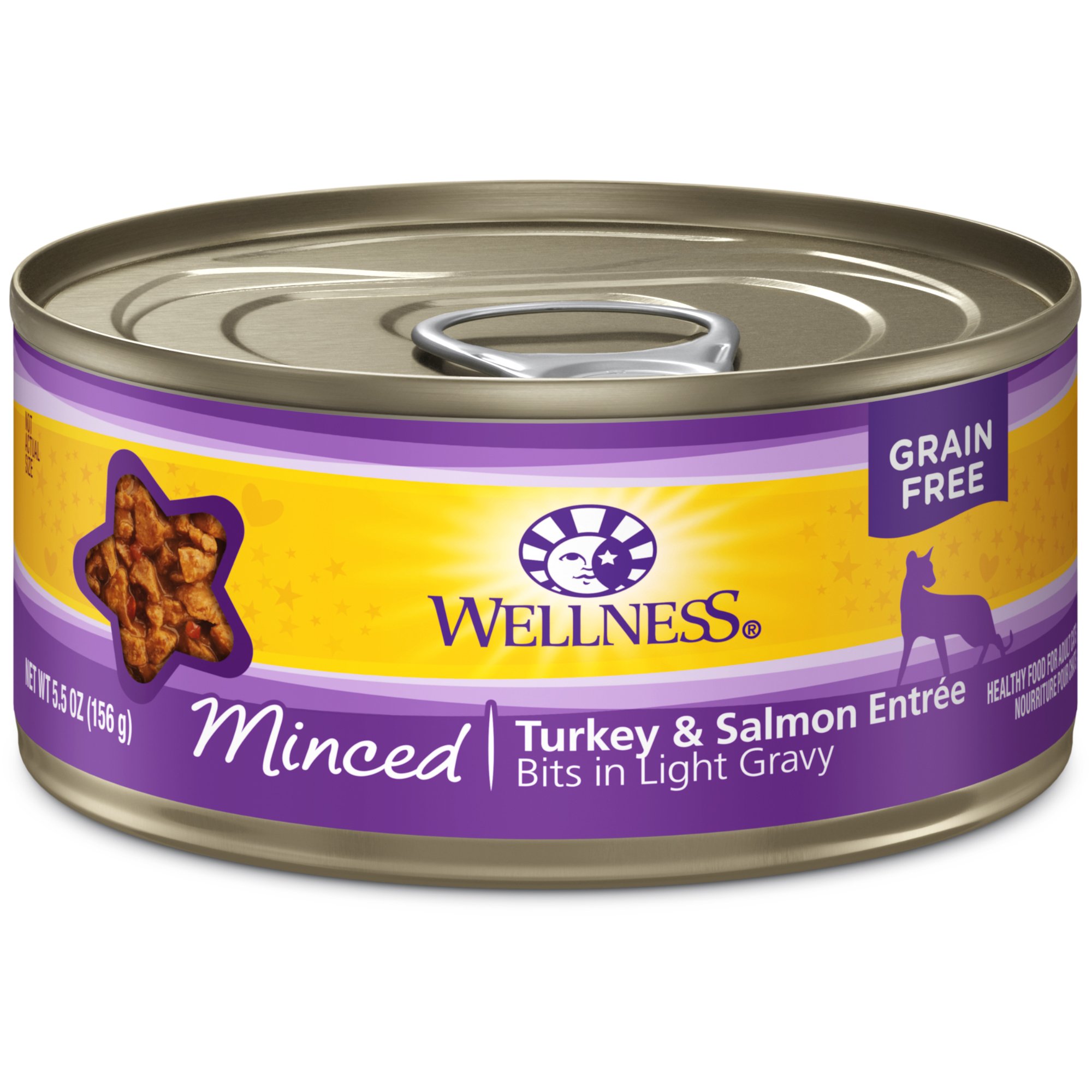 Wellness Natural Grain Free Minced Turkey & Salmon Entree