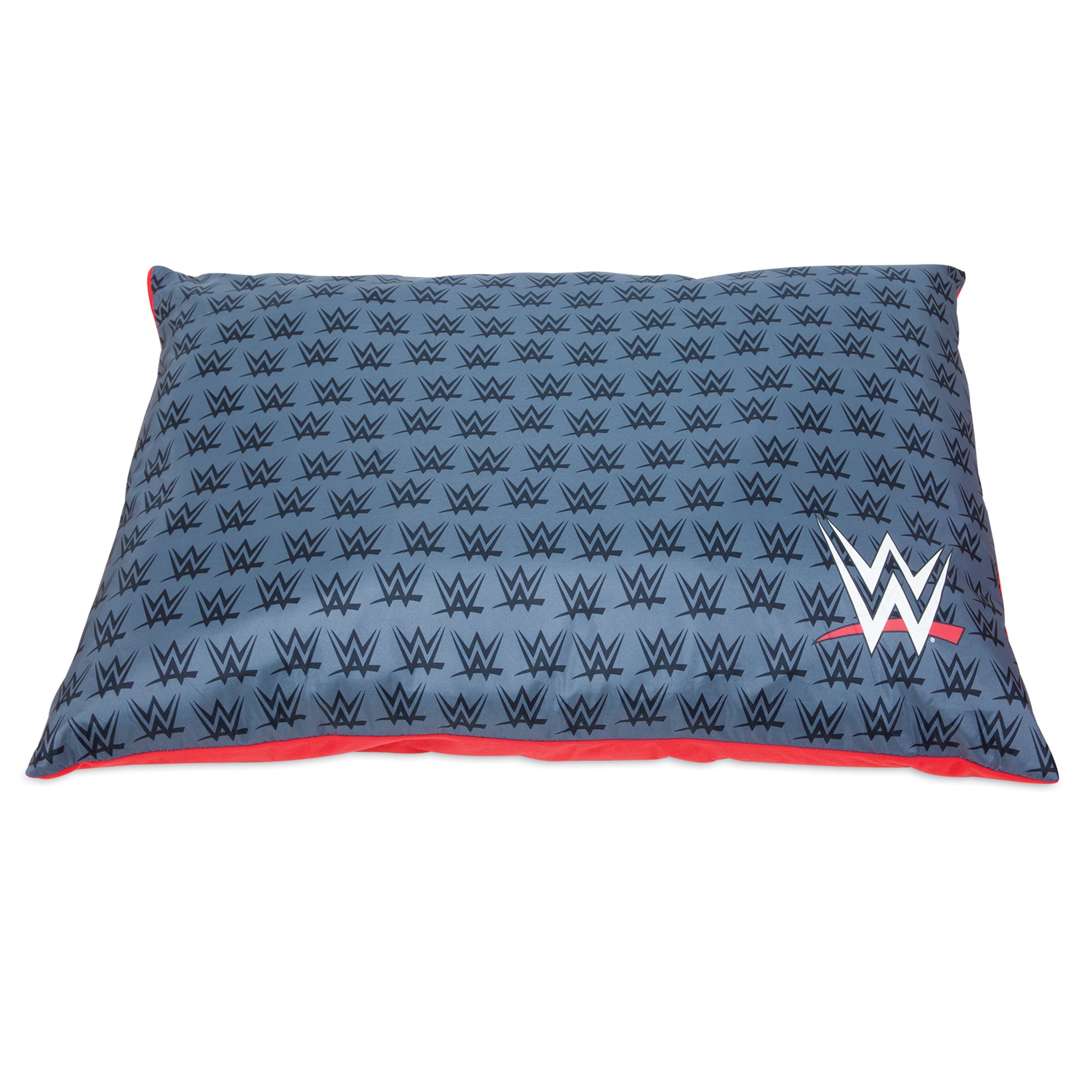 WWE Logo Pillow Dog Bed in Grey Petco