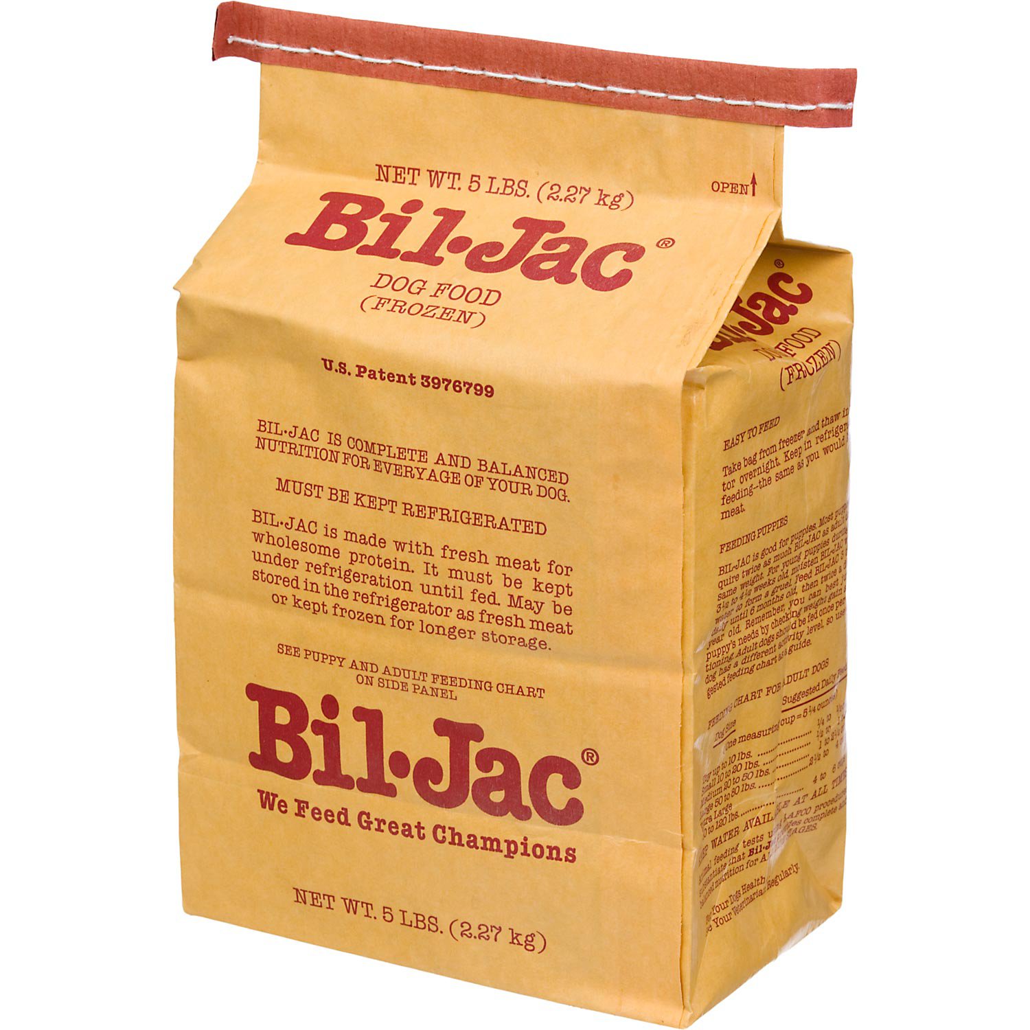 UPC 074933000048 BilJac Frozen Dog Food, 5 lbs.