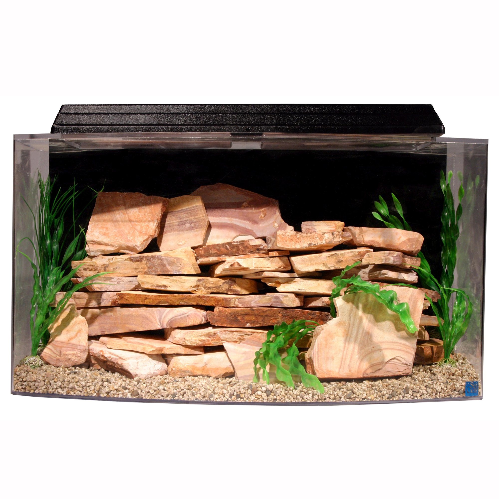 SeaClear Bowfront 46 Gallon Aquarium Combos in Black Petco