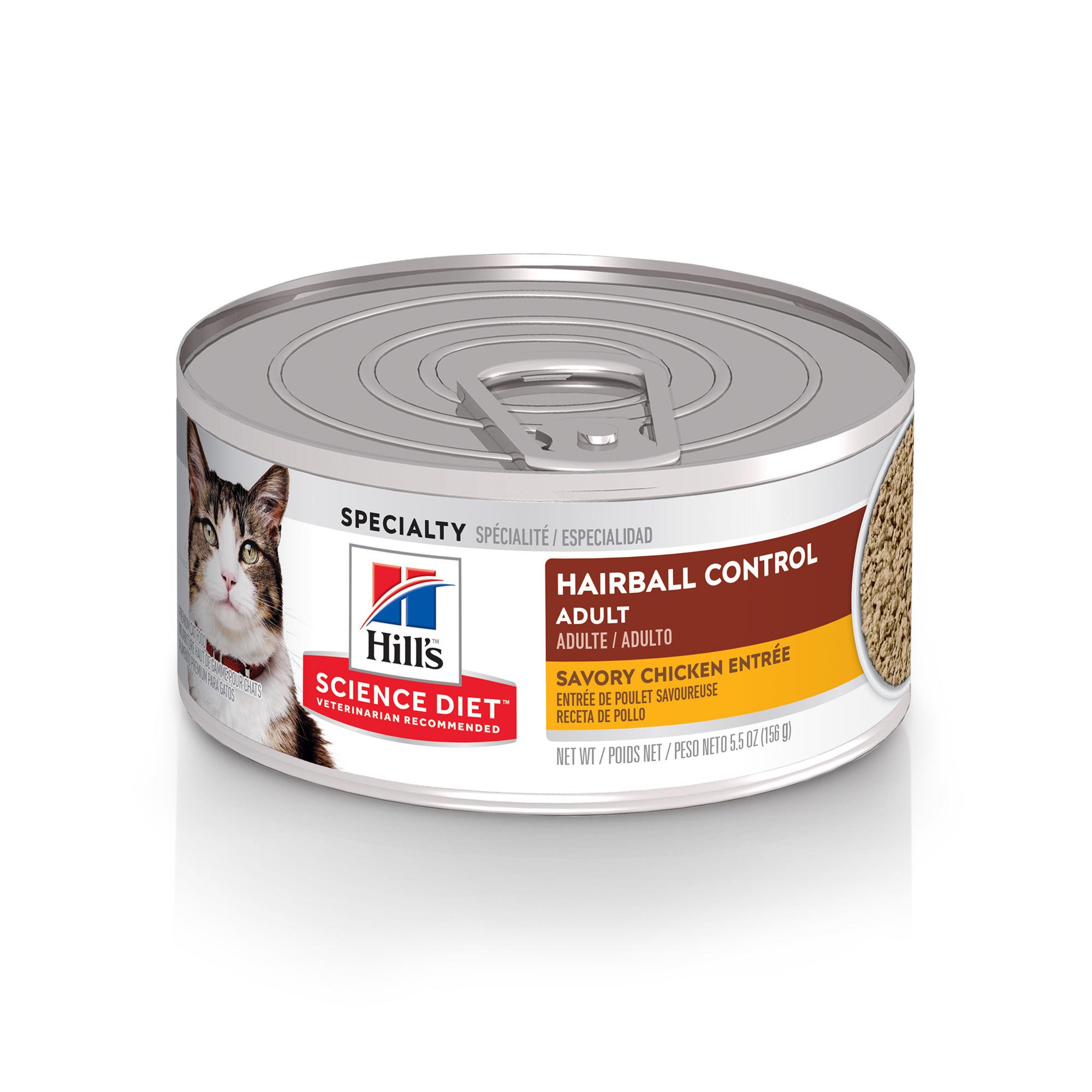 Hills Science Diet Adult Hairball Control Savory Chicken Entree Canned Cat Food Petco