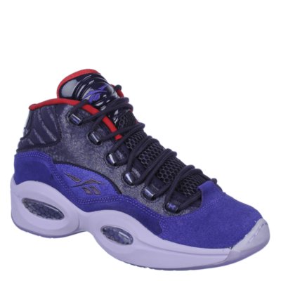 Reebok Mens Question Mid purple athletic basketball sneaker Shiekh Shoes