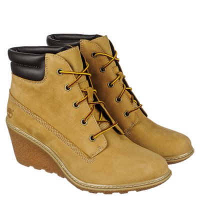 Timberland Amston 6IN Women's Tan Low Heel Wedge Boots Shiekh Shoes