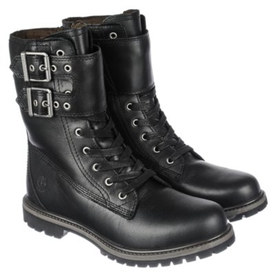 Timberland 8IN Double Strap Women's Black MidCalf Boot Shiekh Shoes