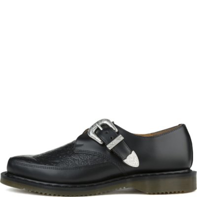 Unisex Martel Black Goth Dress Shoes Shiekh Shoes