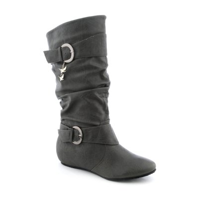 Shiekh Candies15D Women's Grey MidCalf Boot Shiekh Shoes