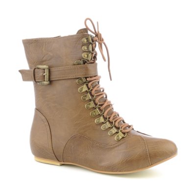 Shiekh Womens Flat Ankle Boots Ankle Booties