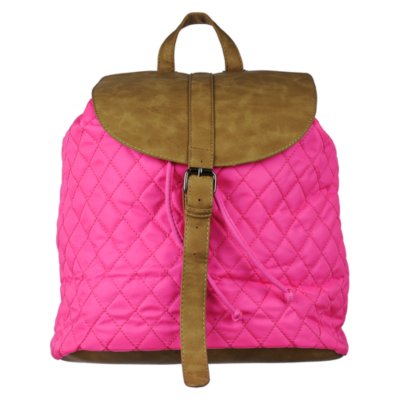 Instyle Women's Pink Quilt Backpack Shiekh Shoes