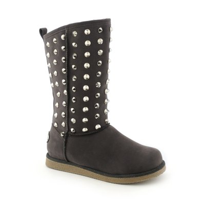 Shiekh Urban Studs Women's Grey Studded Boots Shiekh Shoes