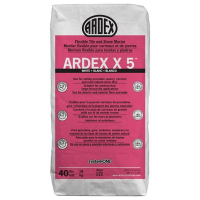 Ardex X5 Tile and Stone White Thinset Mortar 40 lbs The Tile Shop