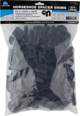 Horseshoe Spacer Shim 1/4 in. The Tile Shop
