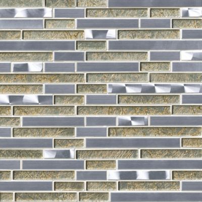 Daytona Beach Mix Metal Mosaic Tile 12 x 12 in. The Tile Shop