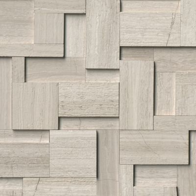 Legno Geometric Limestone Mosaic Wall Tile 12 in. The Tile Shop