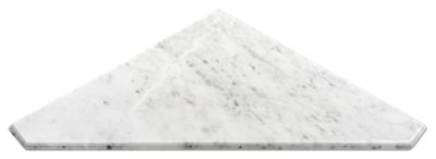 Firenze Carrara Polished Marble Corner Shower Seat The Tile Shop