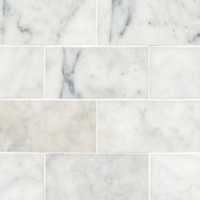 Hampton Carrara Polished Marble Subway Wall And Floor Tile X 12 The