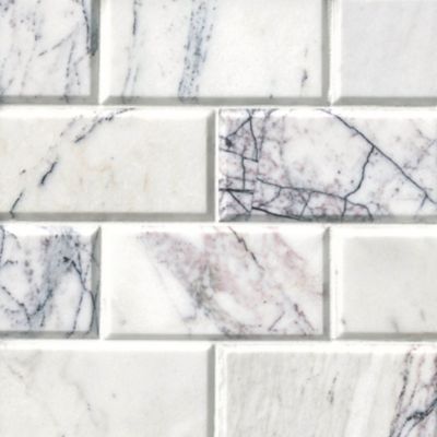 Milas Lilac Polished Essex Marble Wall Tile 3 x 6 in. The Tile Shop