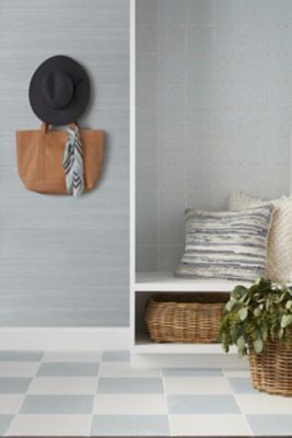 Annie Selke Lattice Sky Ceramic Wall Tile 6 x 6 in. The Tile Shop