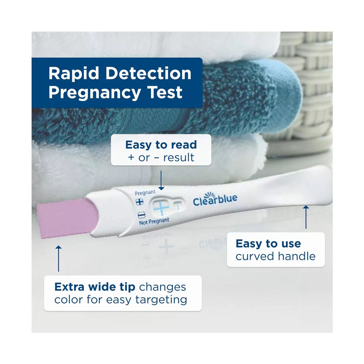 Buy Clearblue Rapid Detection Pregnancy Test, Home Pregnancy Kit, 1 ct