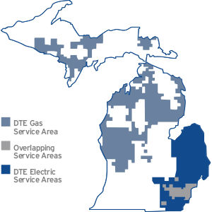 Service Area Map Dte Energy