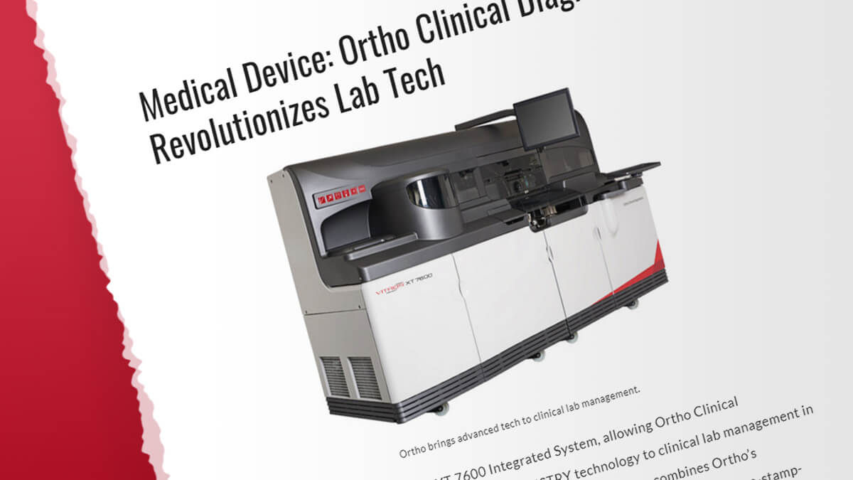 Ortho Clinical Diagnostics Revolutionizes Lab Tech QuidelOrtho