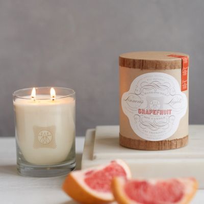 Linnea's Lights Candle, Grapefruit in HOLIDAY Candles + Fragrance at