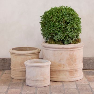 Aged Terracotta Banded Cylinder Terrain