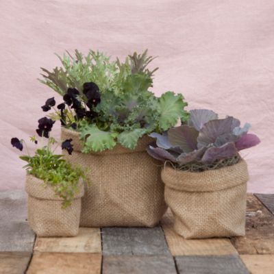 Burlap Pot Cover, 47"