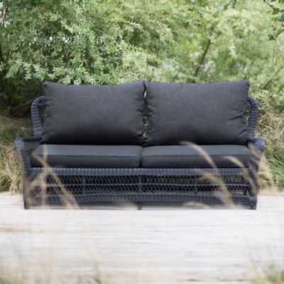 Curved All Weather Wicker Sofa Terrain