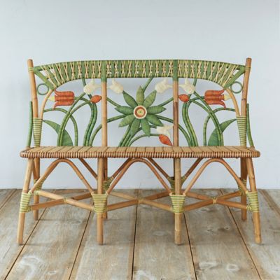 Floral Rattan Bench Terrain
