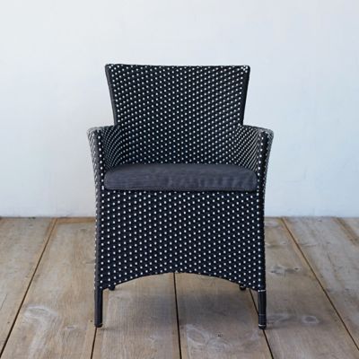 Classic All Weather Wicker Dining Chair, TwoTone Terrain
