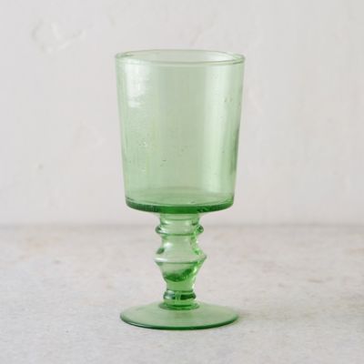 Bubble Glass Goblet in House + Home Bubble Glassware at Terrain