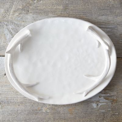 Antler Handle Ceramic Platter Terrain