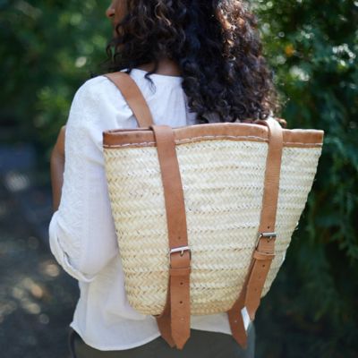 Leather Handle Market Backpack, Small Terrain
