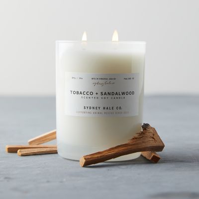 Sydney Hale Candle, Tobacco + Sandalwood Terrain