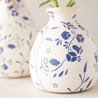 Floral Ceramic Bud Vase Terrain